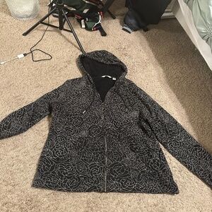 Liz Claiborne NYC Women's Rose Gold Printed Hoodie – Size XL